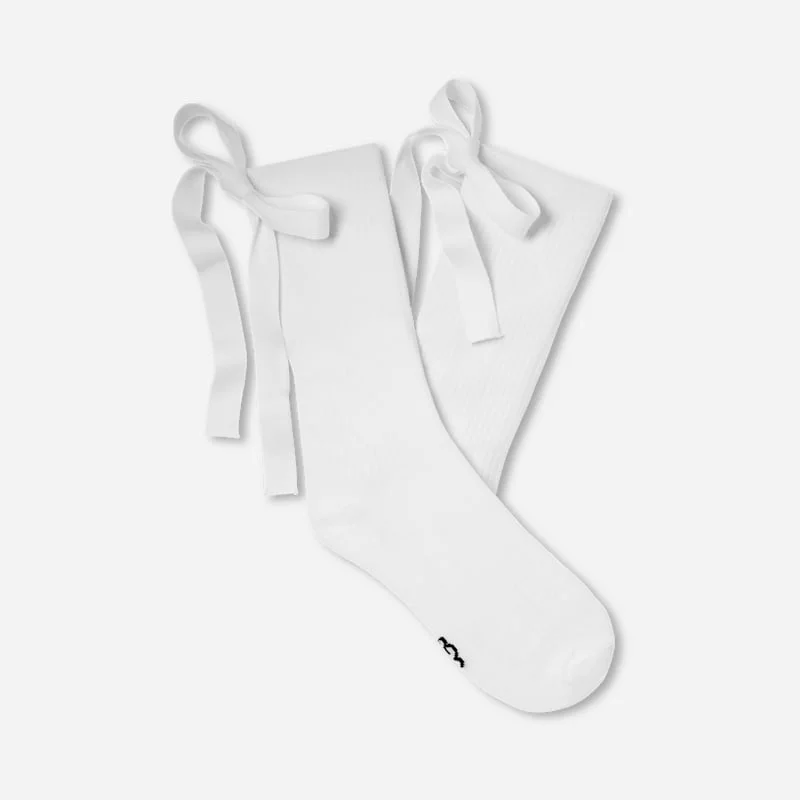 ® Women's Serenella Novelty Bow Cotton Blend in White - 1