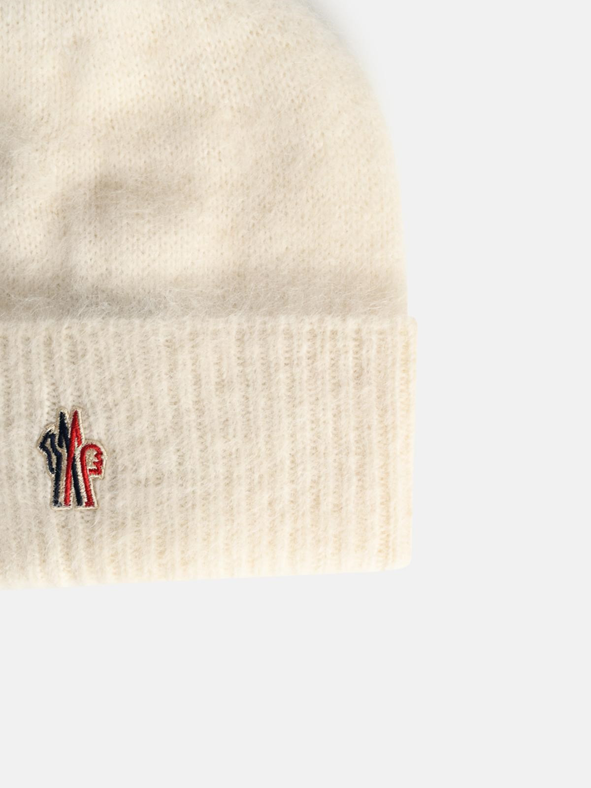TRICOT BEANIE IN ALPACA AND IVORY WOOL - 3