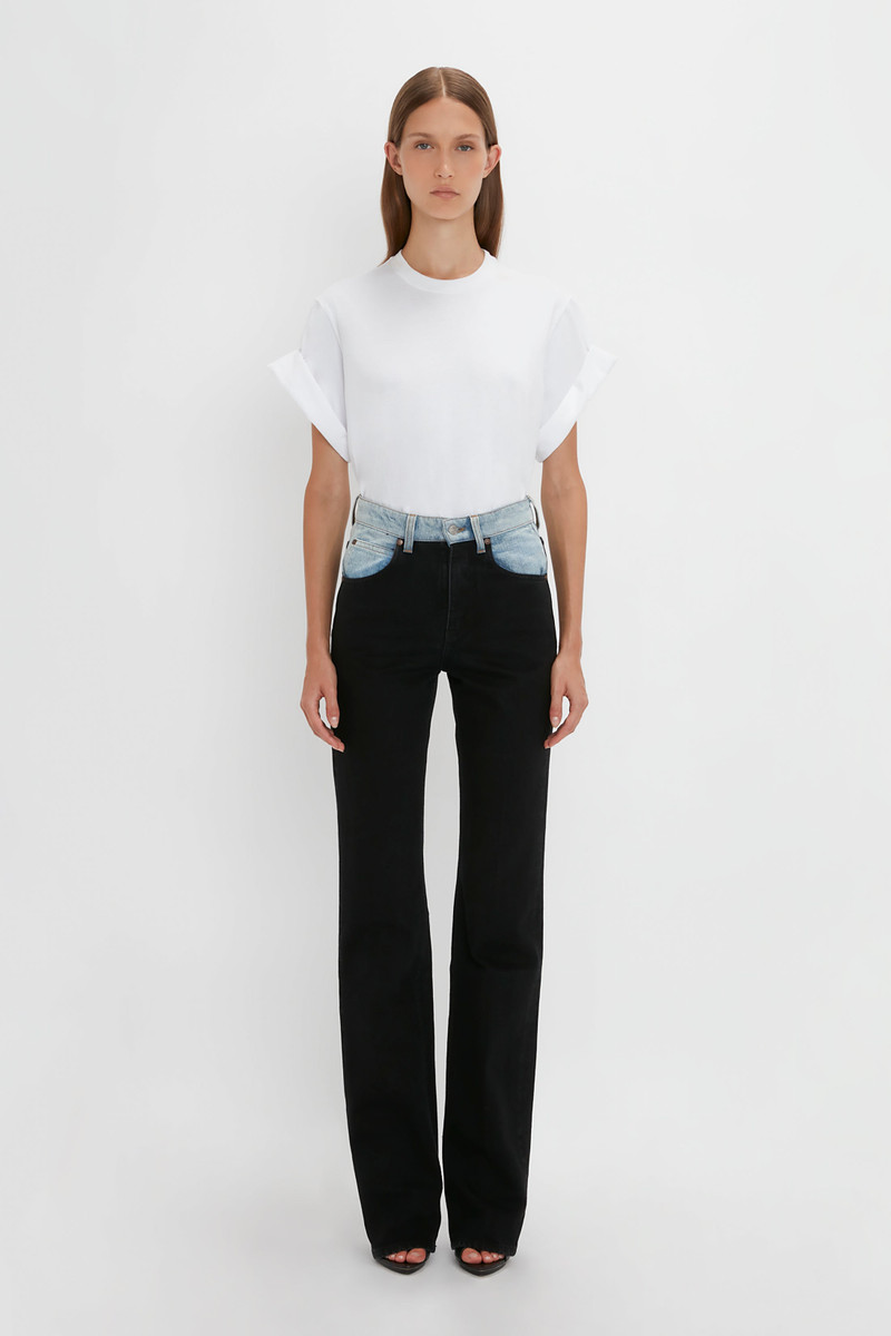 Victoria Beckham Julia Jean In Contrast Wash outlook