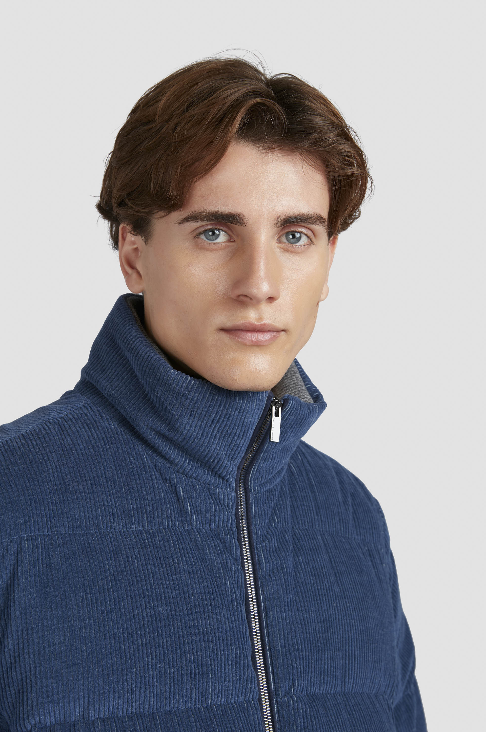 ULTRALIGHT DOWN JACKET IN CASHMERE AND COTTON VELVET - 4