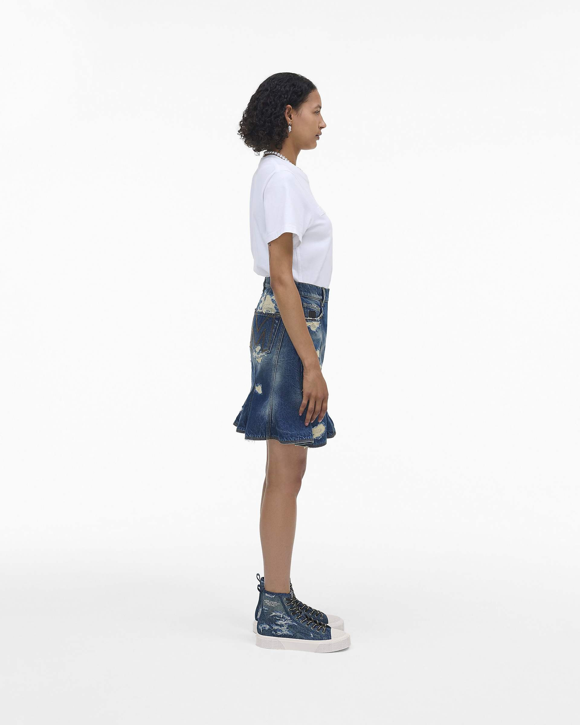 THE RIP AND REPAIR DENIM HIGH TOP SNEAKER - 4
