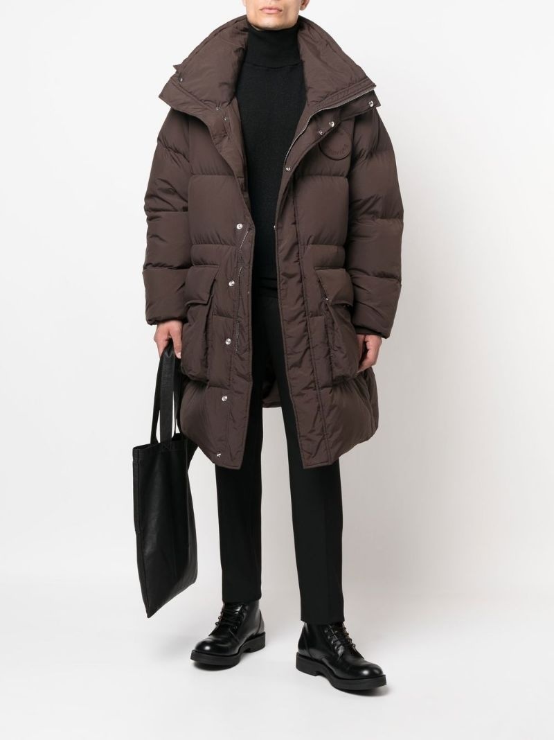 detachable-hood puffer coat - 2