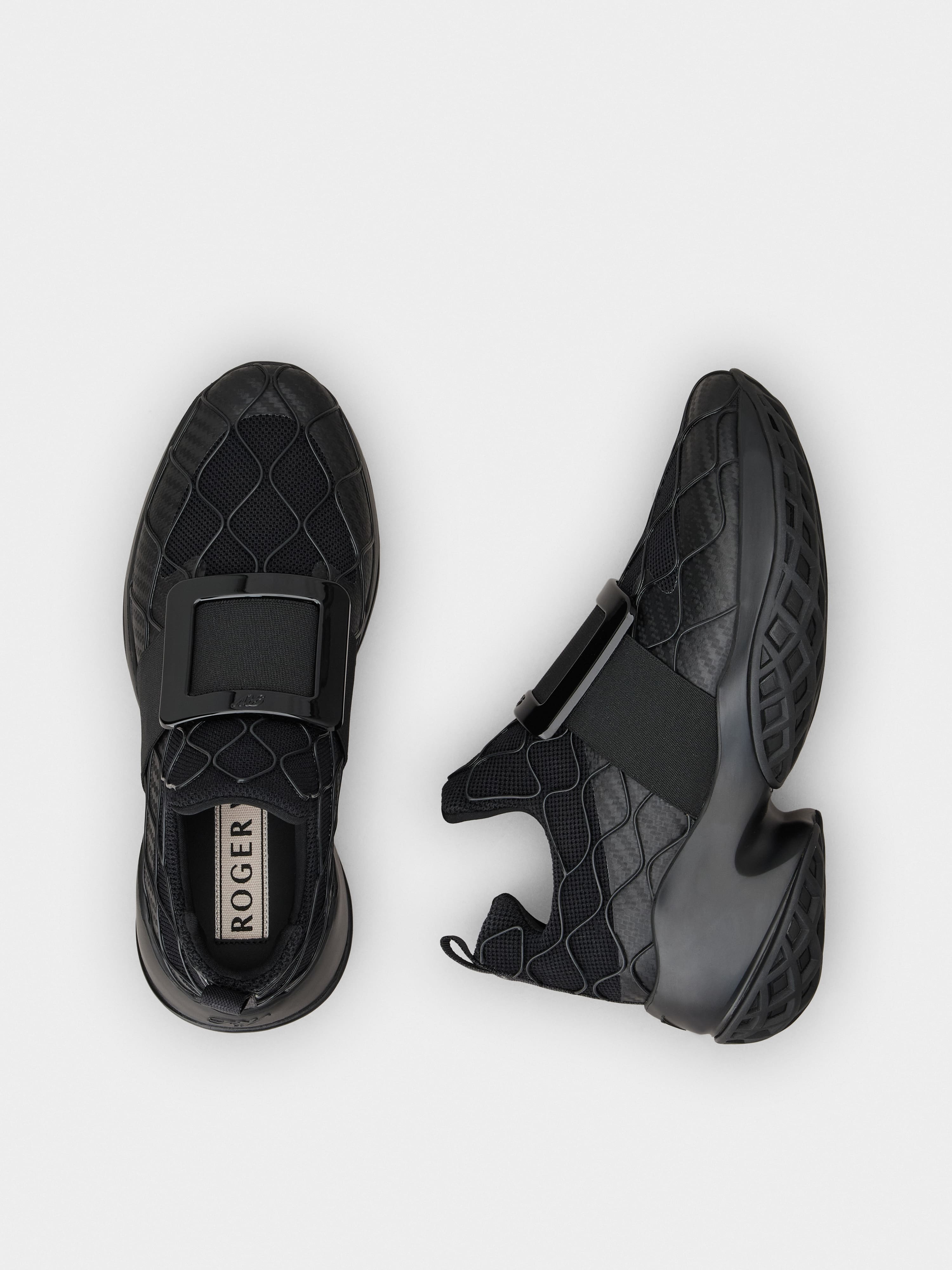 Viv' Run Technical Lacquered Buckle Sneakers in Technical Fabric - 4