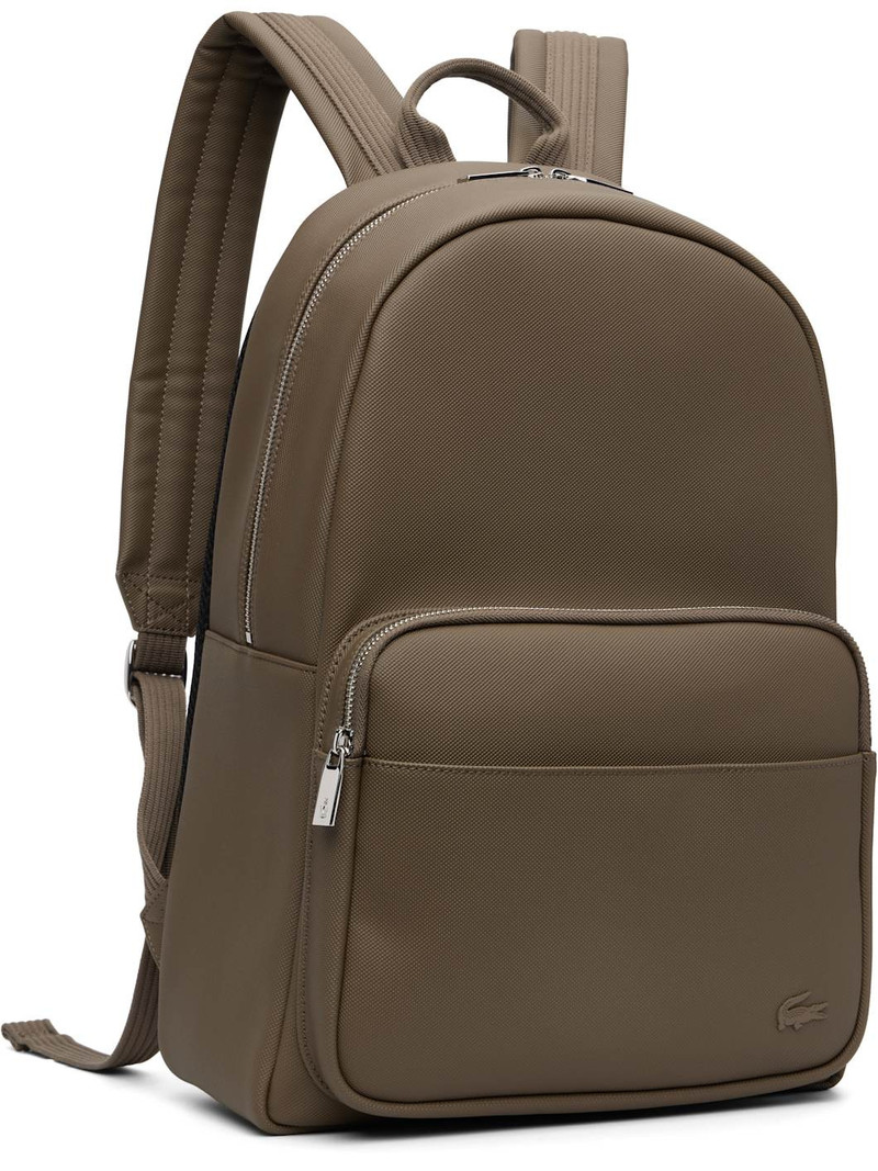 LACOSTE Taupe Classic Backpack outlook