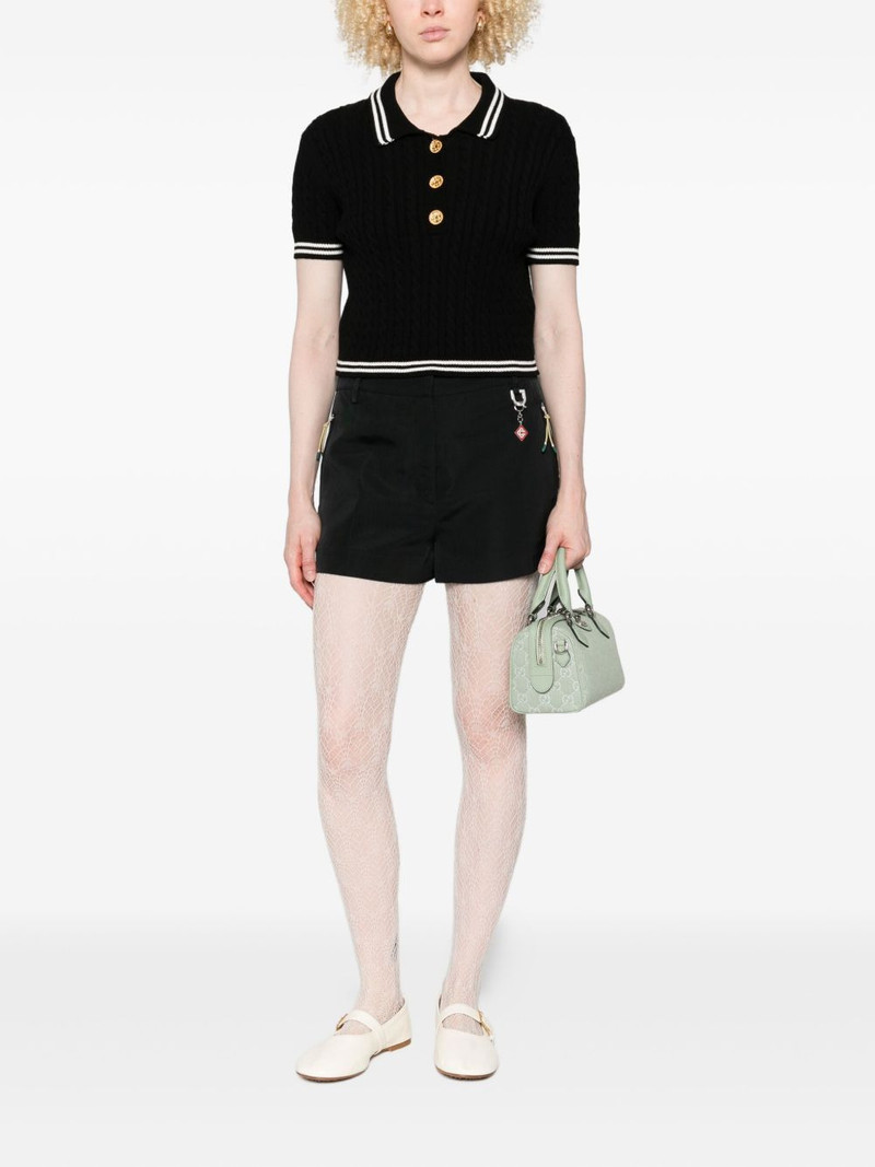CASABLANCA zip-pocket charm shorts outlook
