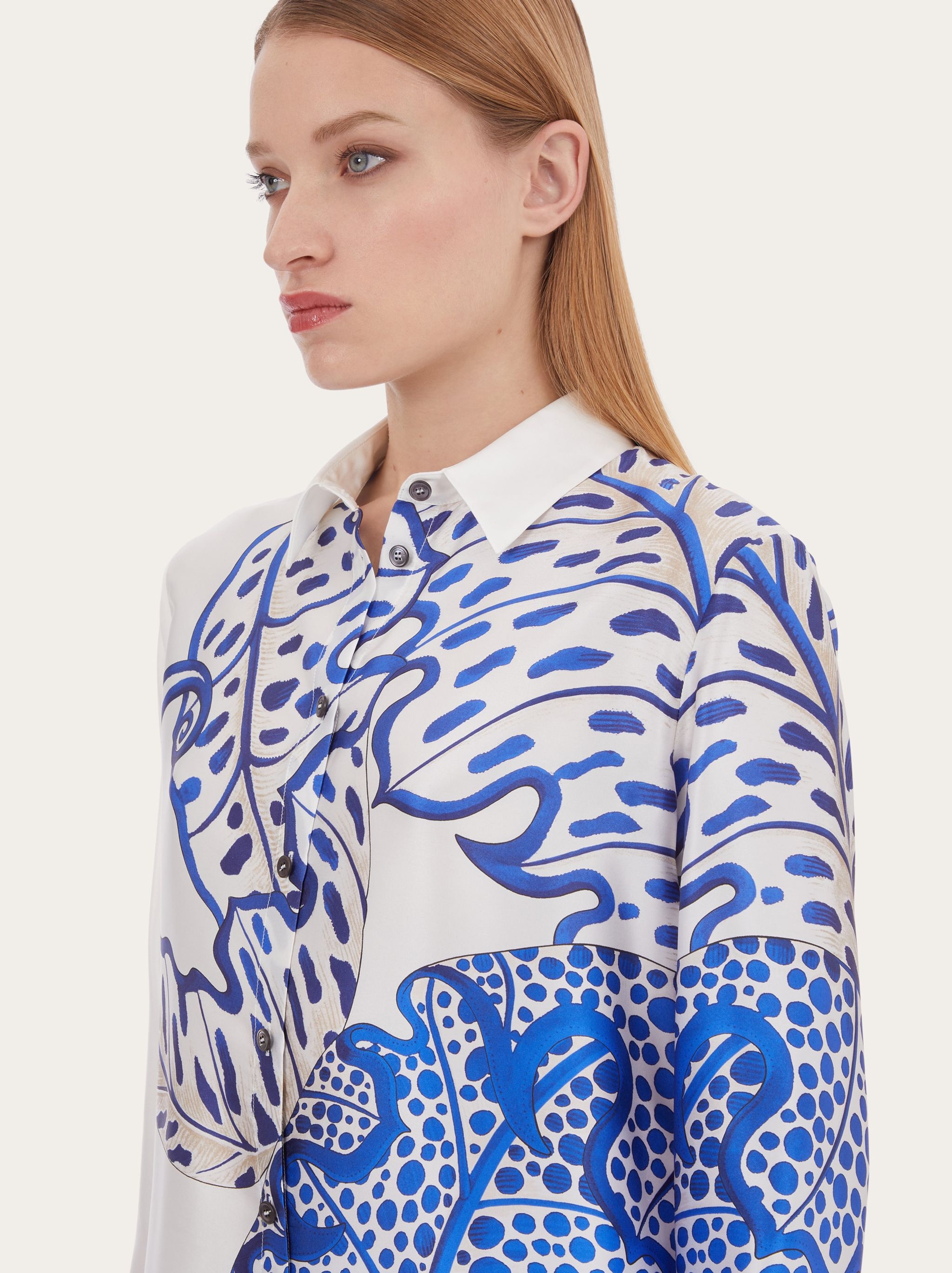 Long sleeved jungle print shirt - 4
