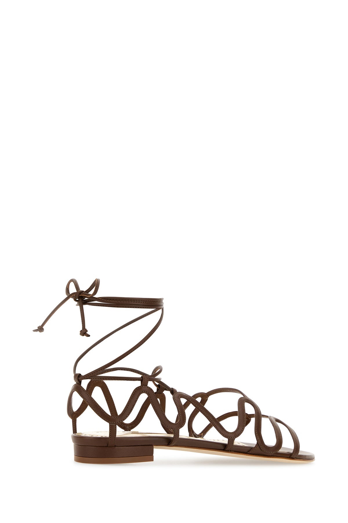 Brown leather Fawda sandals - 3
