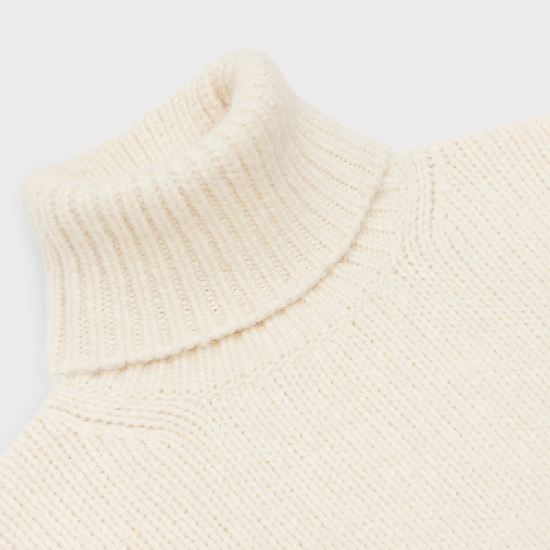 Triomphe turtleneck sweater in Alpaca wool 3