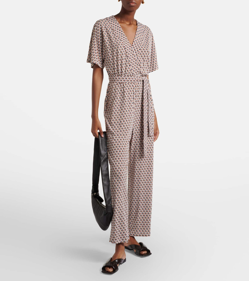 Max Mara Belted printed jumpsuit outlook