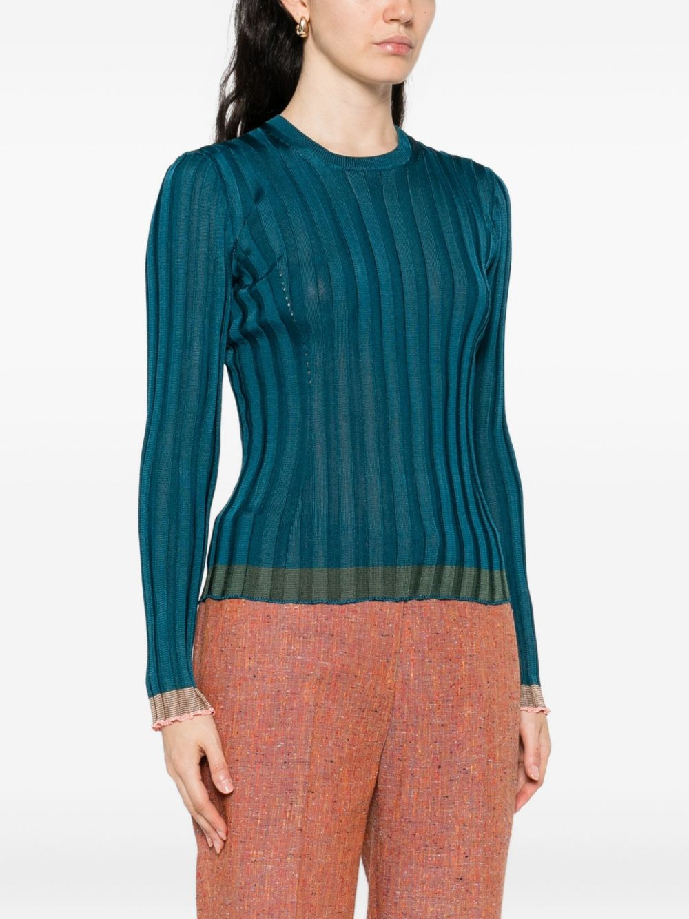 ribbed-knit sweater - 3