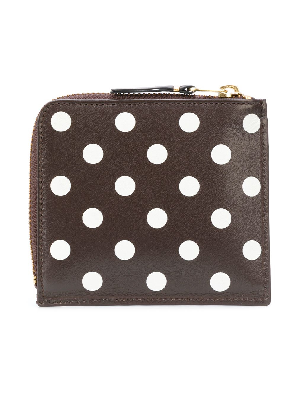 polka dot zipped wallet - 2