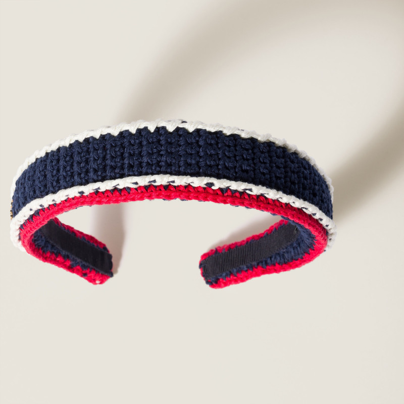 Miu Miu Crochet headband outlook