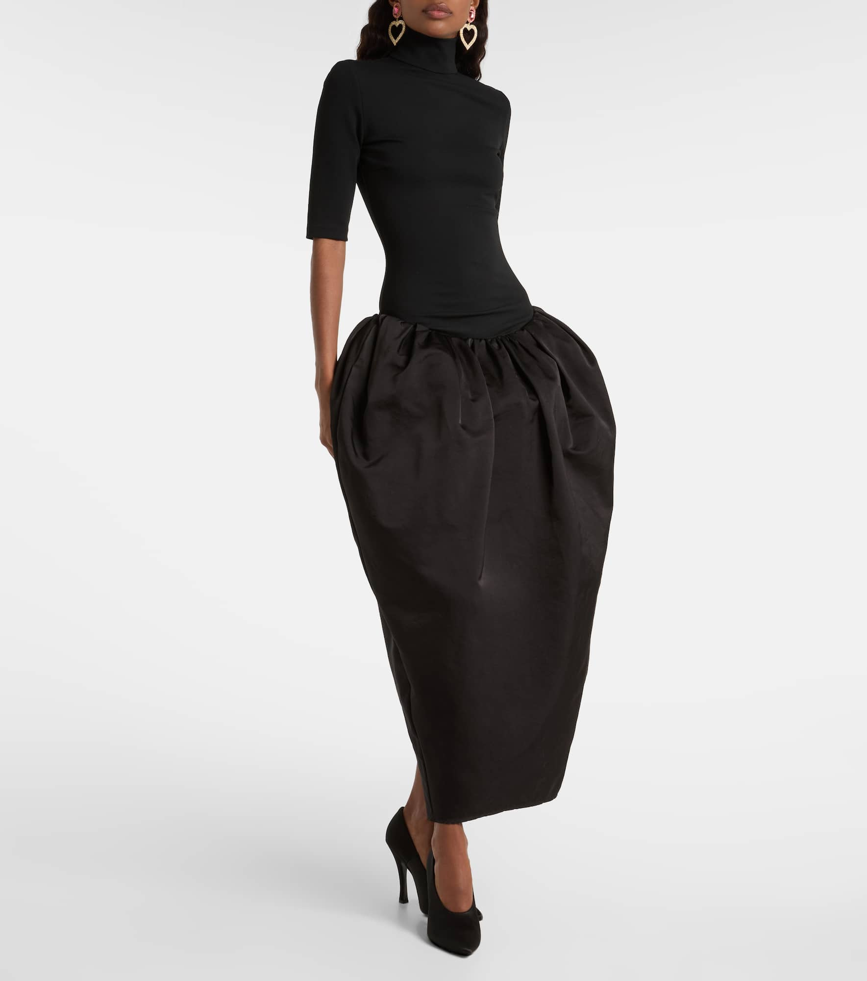 Turtleneck midi dress - 2