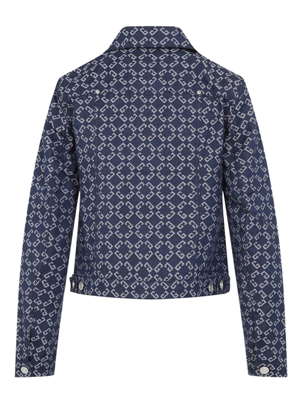 monogram-jacquard jacket - 2