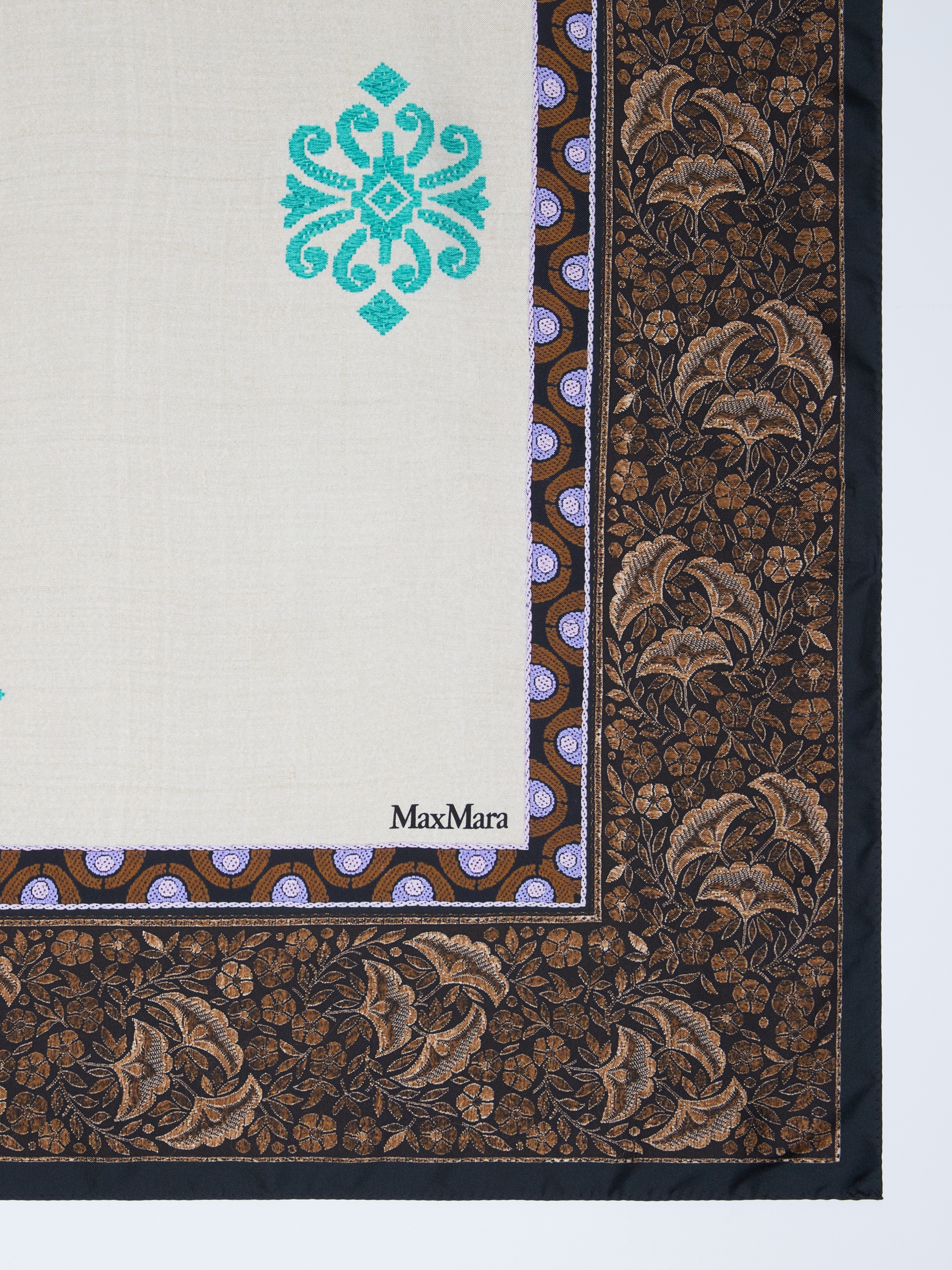ALOESJ Square scarf in printed silk - 2