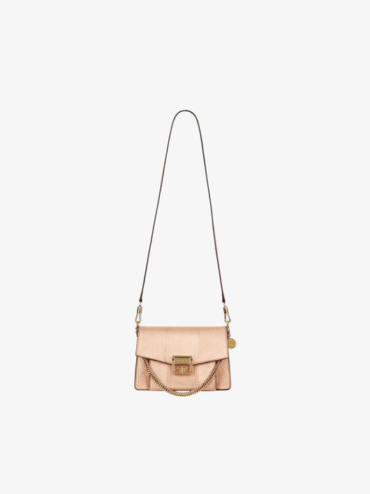 SMALL GV3 BAG IN METALIZED WATER SNAKE SKIN - 2