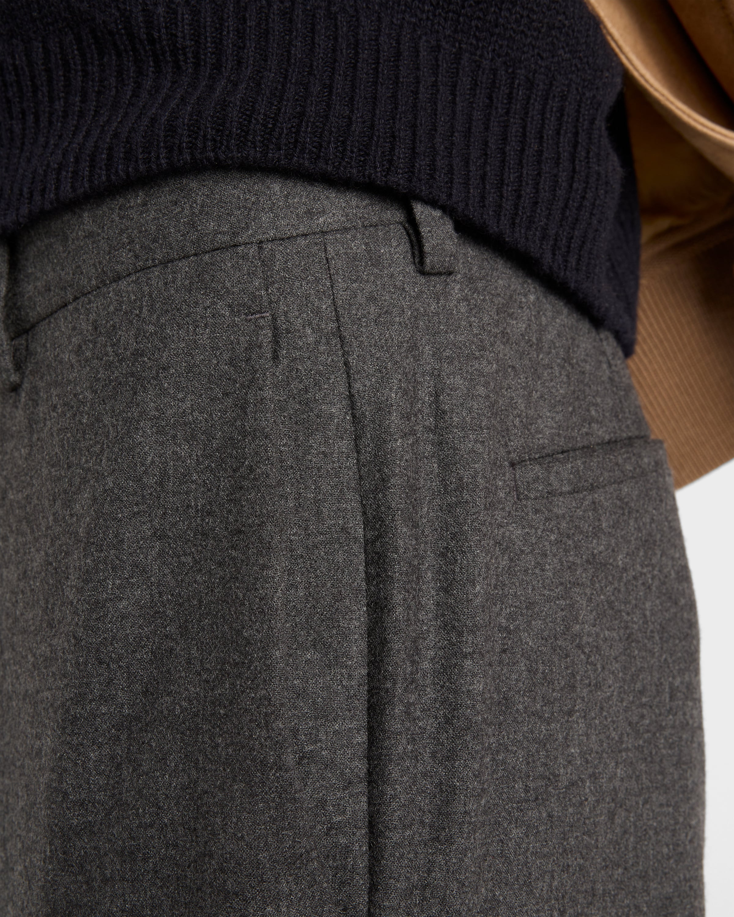 Stretch cashmere pants - 4