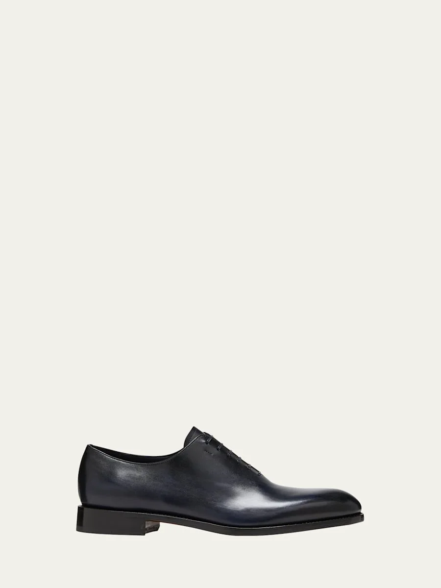 Men's Angiolo Wholecut Leather Oxfords - 1