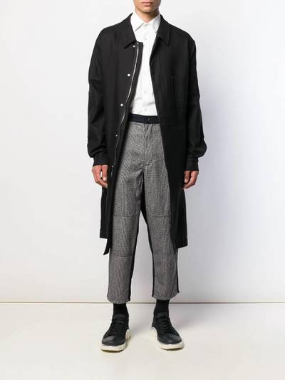 Comme des Garçons SHIRT panelled plaid suit trousers outlook