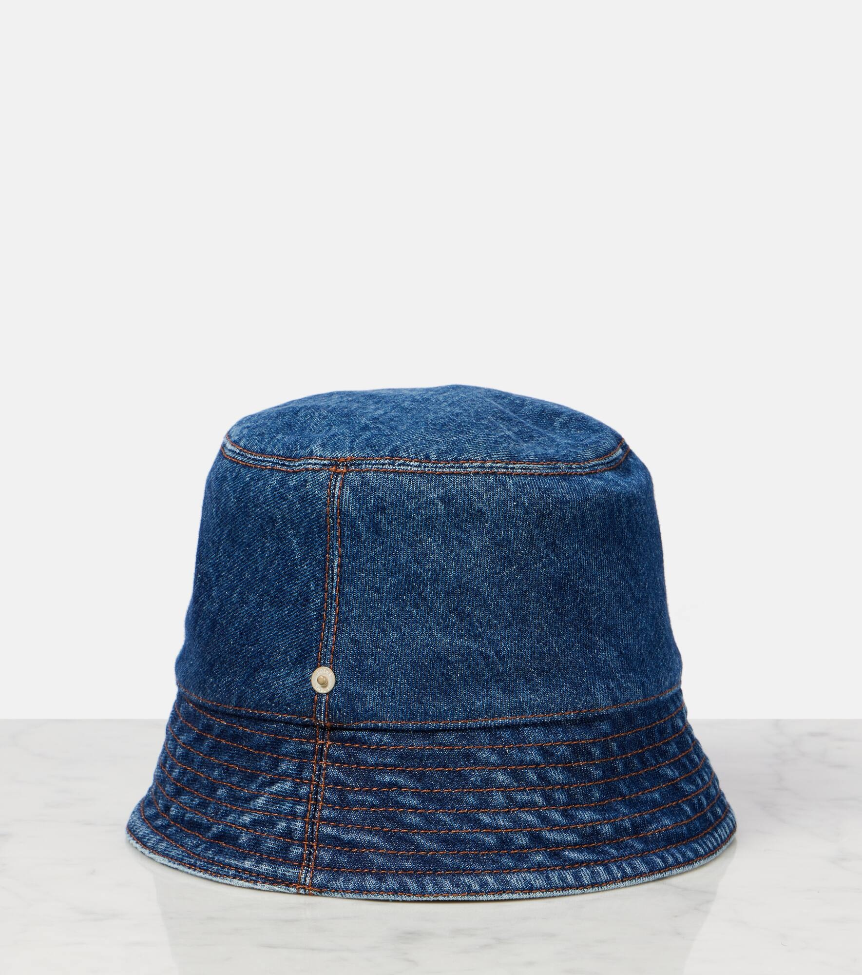 Paula's Ibiza logo denim bucket hat - 4