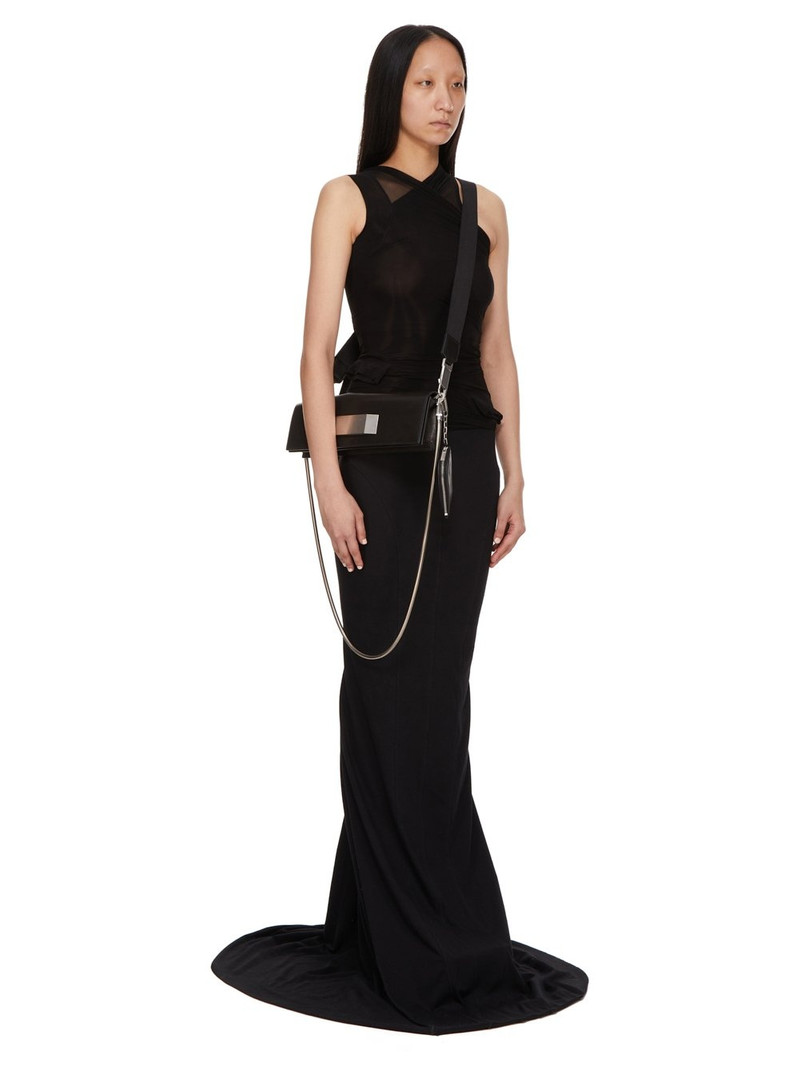 Black Hollywood Griffin Baguette Bag 11