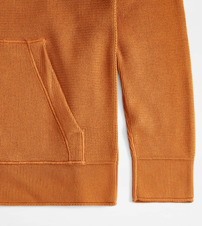 Tod's SWEATSHIRT-STYLE JUMPER IN COTTON - BROWN outlook