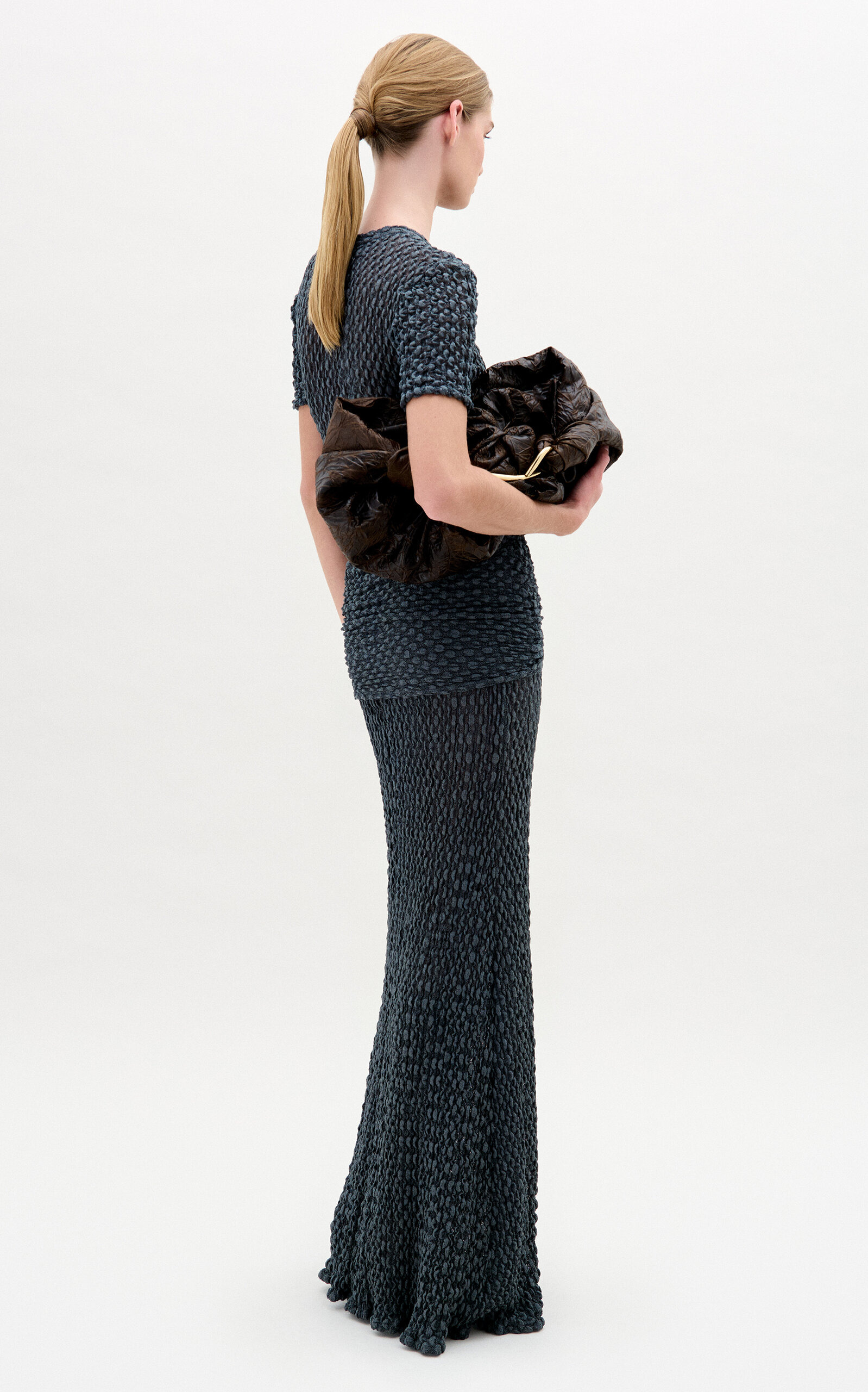 Casia Wrap Detailed Top dark grey - 3