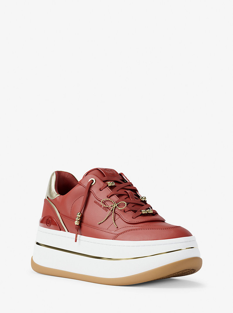 Hayes Embellished Leather Platform Sneaker 1