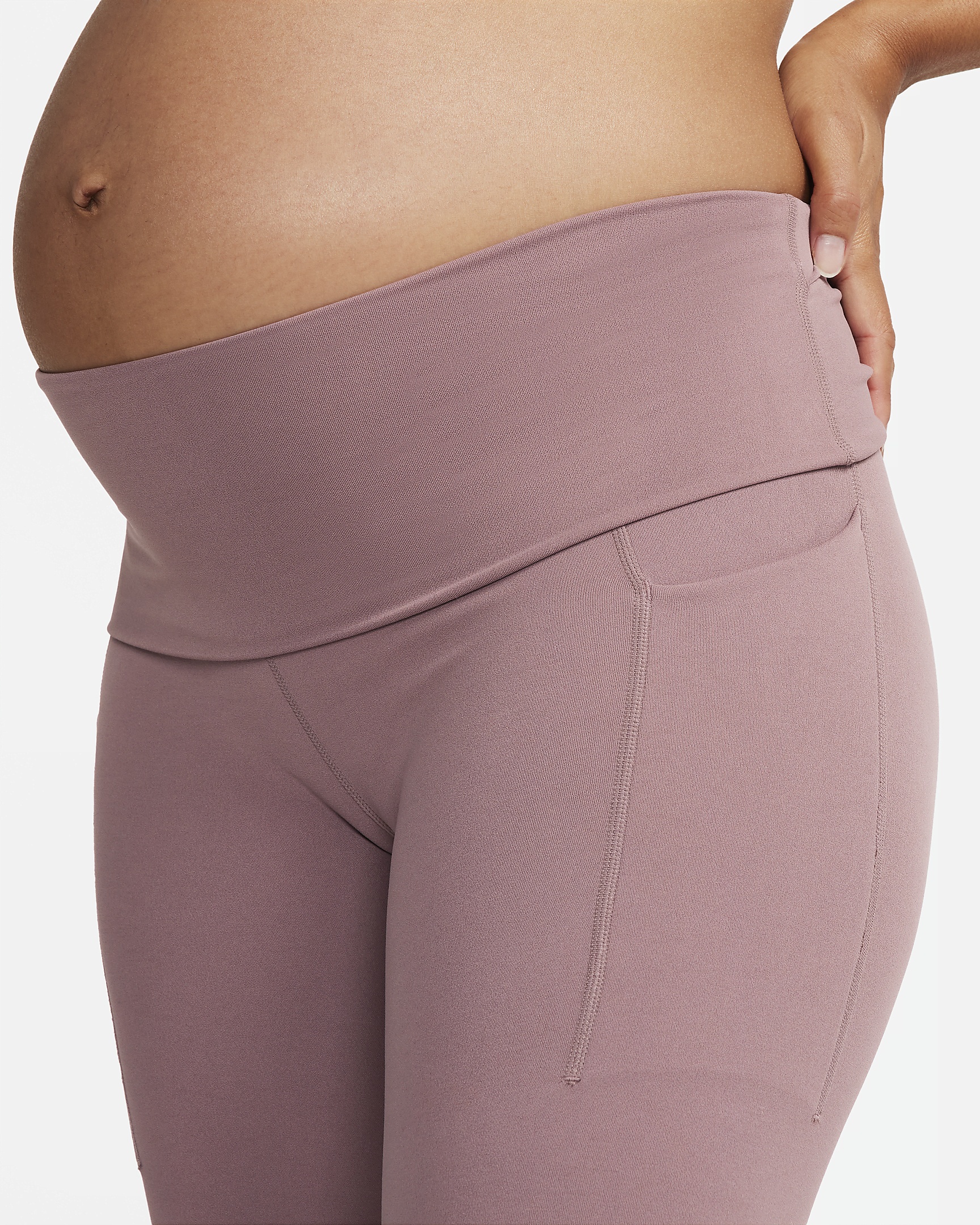 Nike Women's Zenvy (M) Gentle-Support High-Waisted 8" Biker Shorts with Pockets (Maternity) - 6