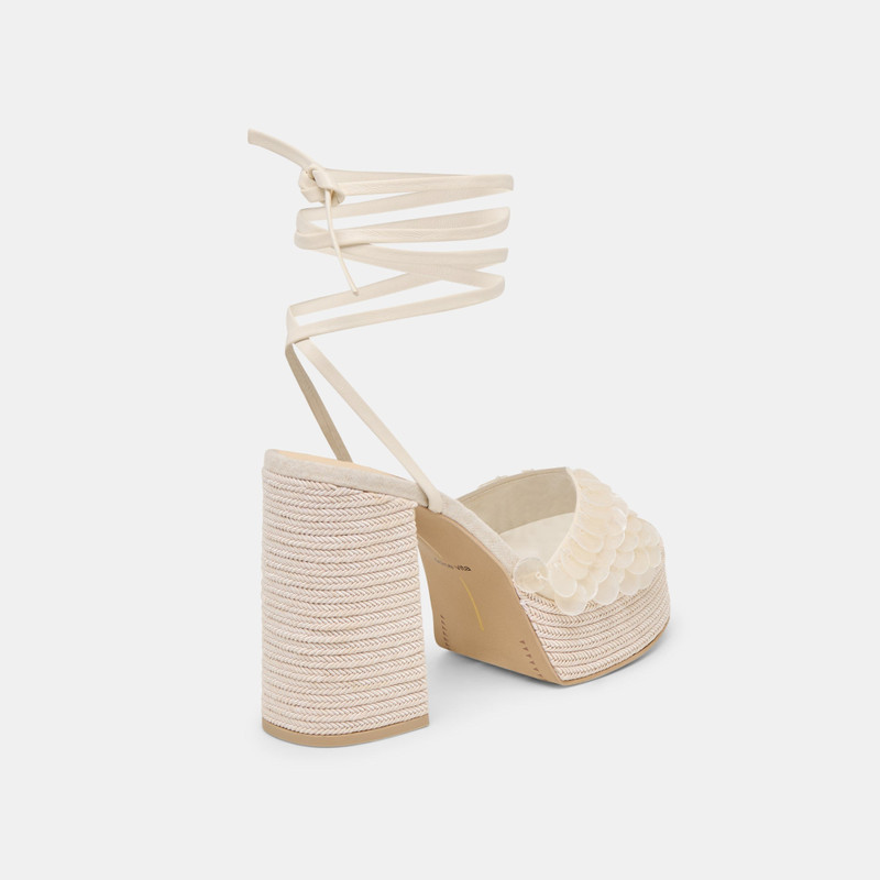 DORTHY CONFETTI HEELS IVORY LEATHER 5