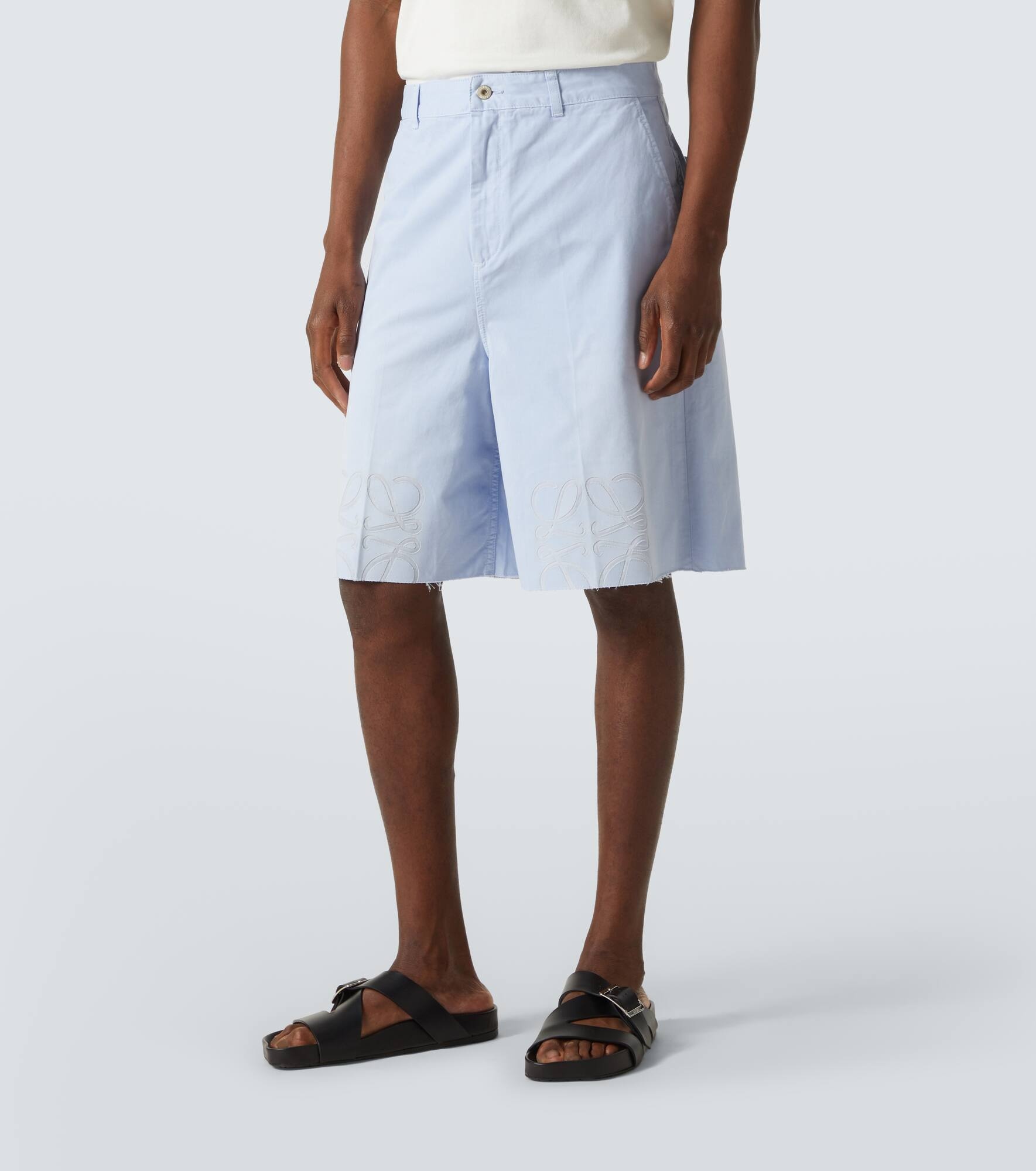 Paula's Ibiza Anagram cotton twill Bermuda shorts - 3