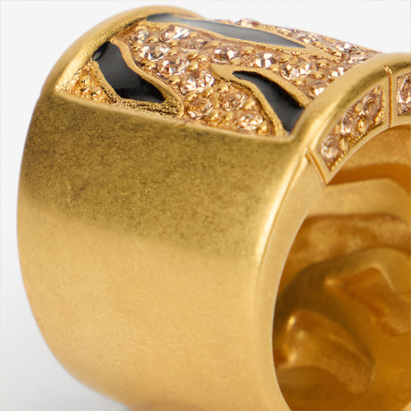 Gold-Tone Roar Ring 4