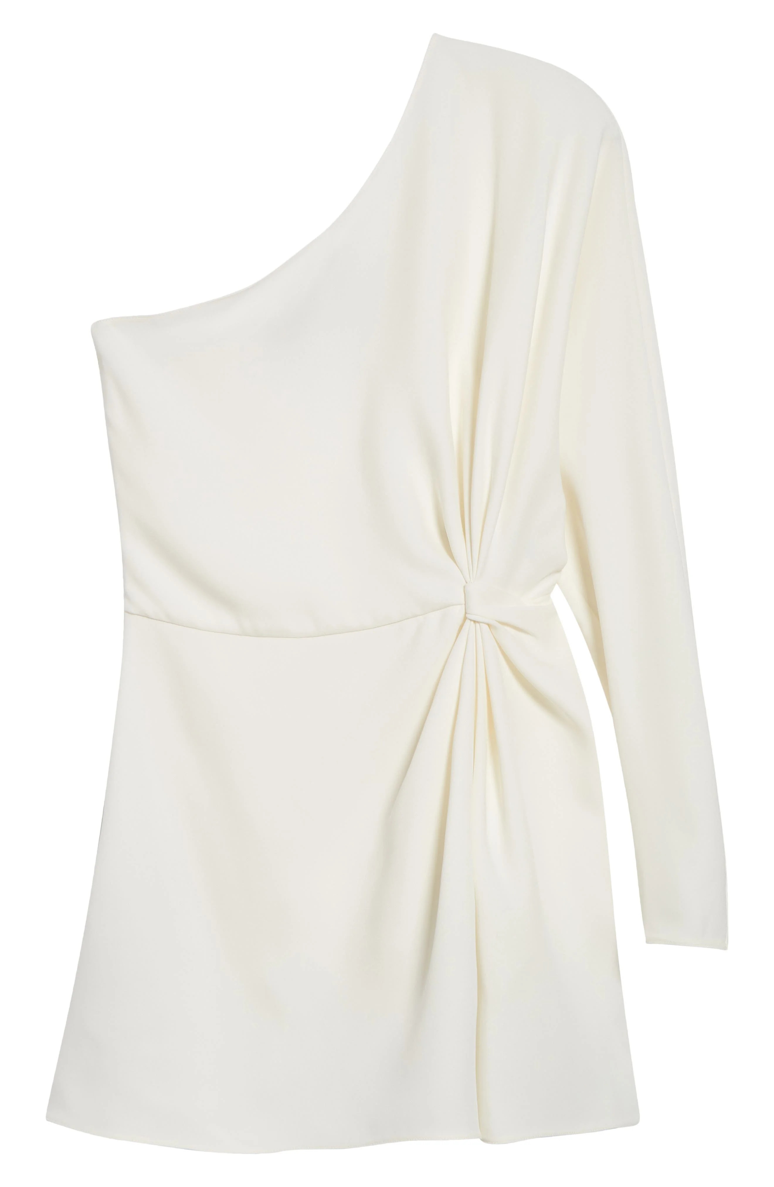Valentino One-Shoulder Silk Cady Couture Top in Ivory at Nordstrom - 1