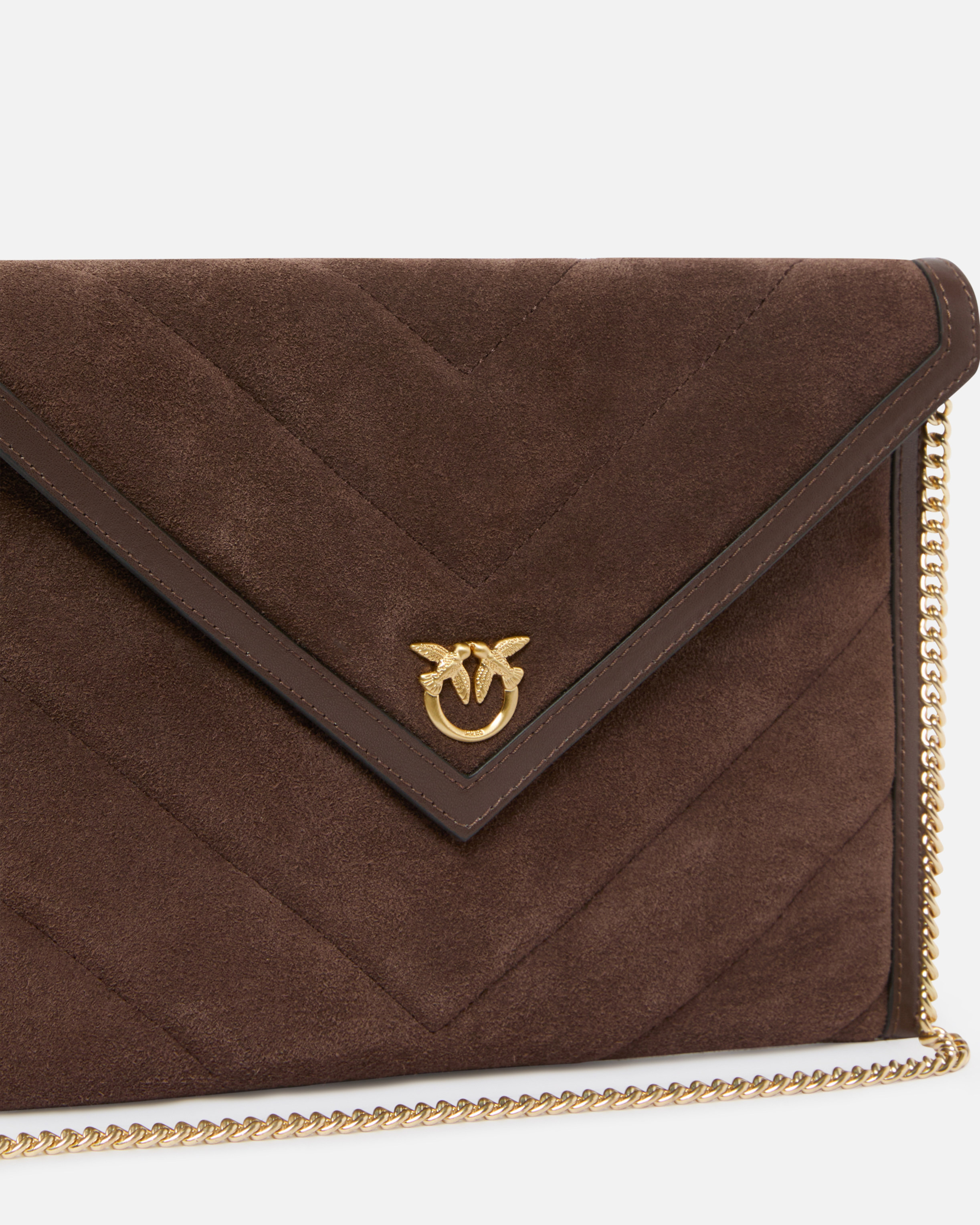 SUEDE POUCH WITH LOVE BIRDS LOGO - 3