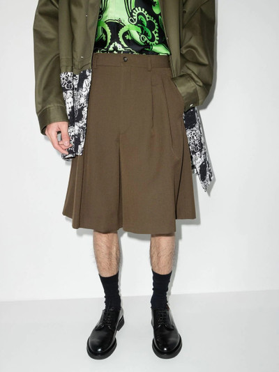 Comme des Garçons Homme Plus wide-leg tailored shorts outlook