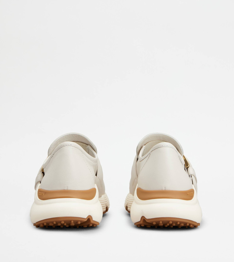 Tod's SPORTY MULES IN NAPPA LEATHER - WHITE outlook