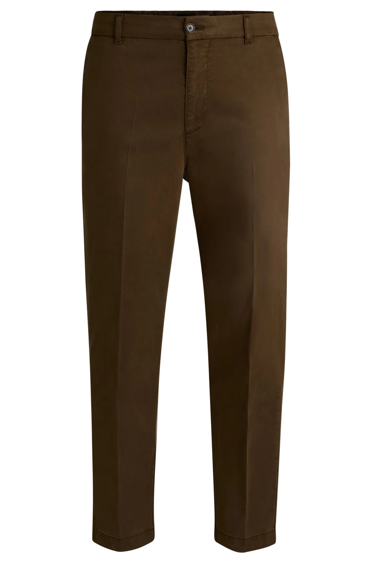 TAPERED-FIT REGULAR-RISE TROUSERS IN STRETCH TWILL - 1
