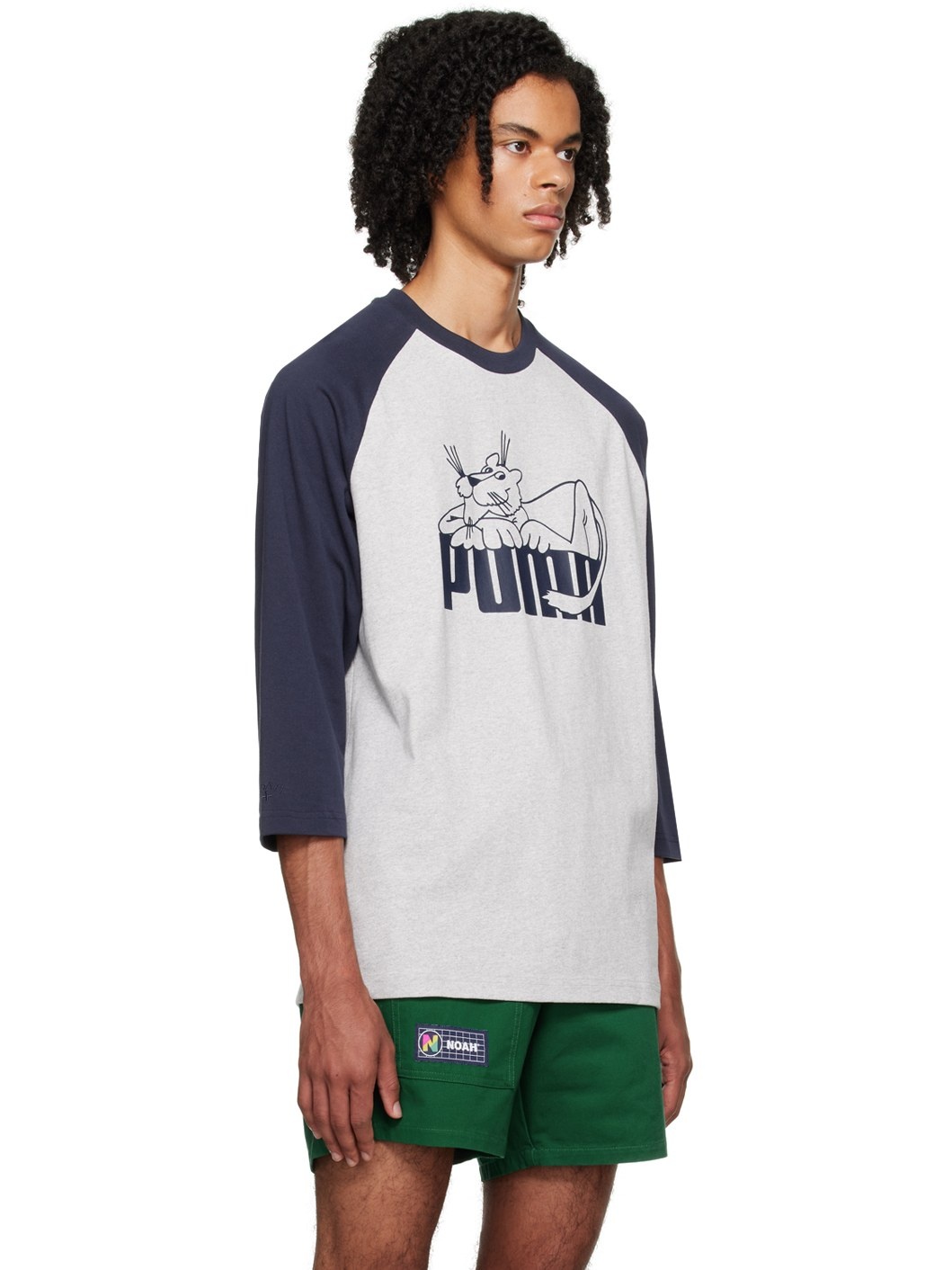 Gray & Blue Puma Edition Long Sleeve T-Shirt - 2
