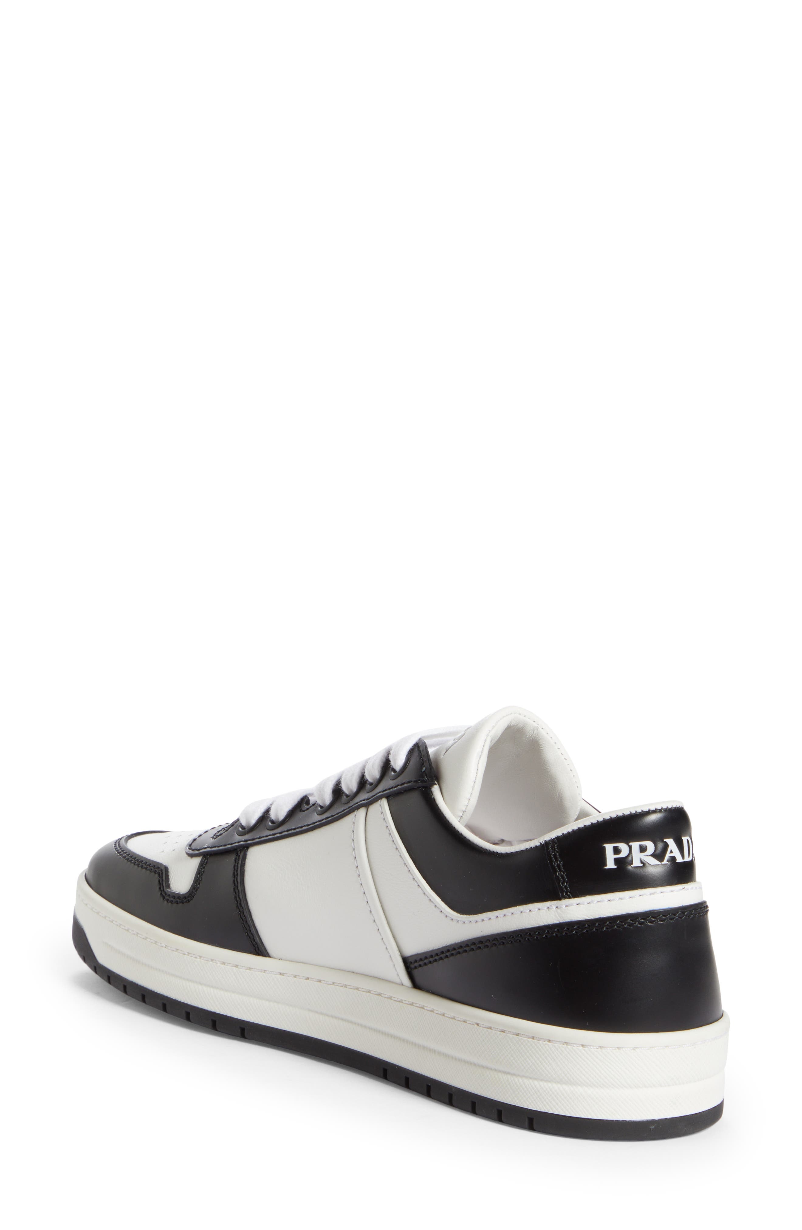 Prada Logo Sport Sneaker in Bianco/Nero at Nordstrom - 2