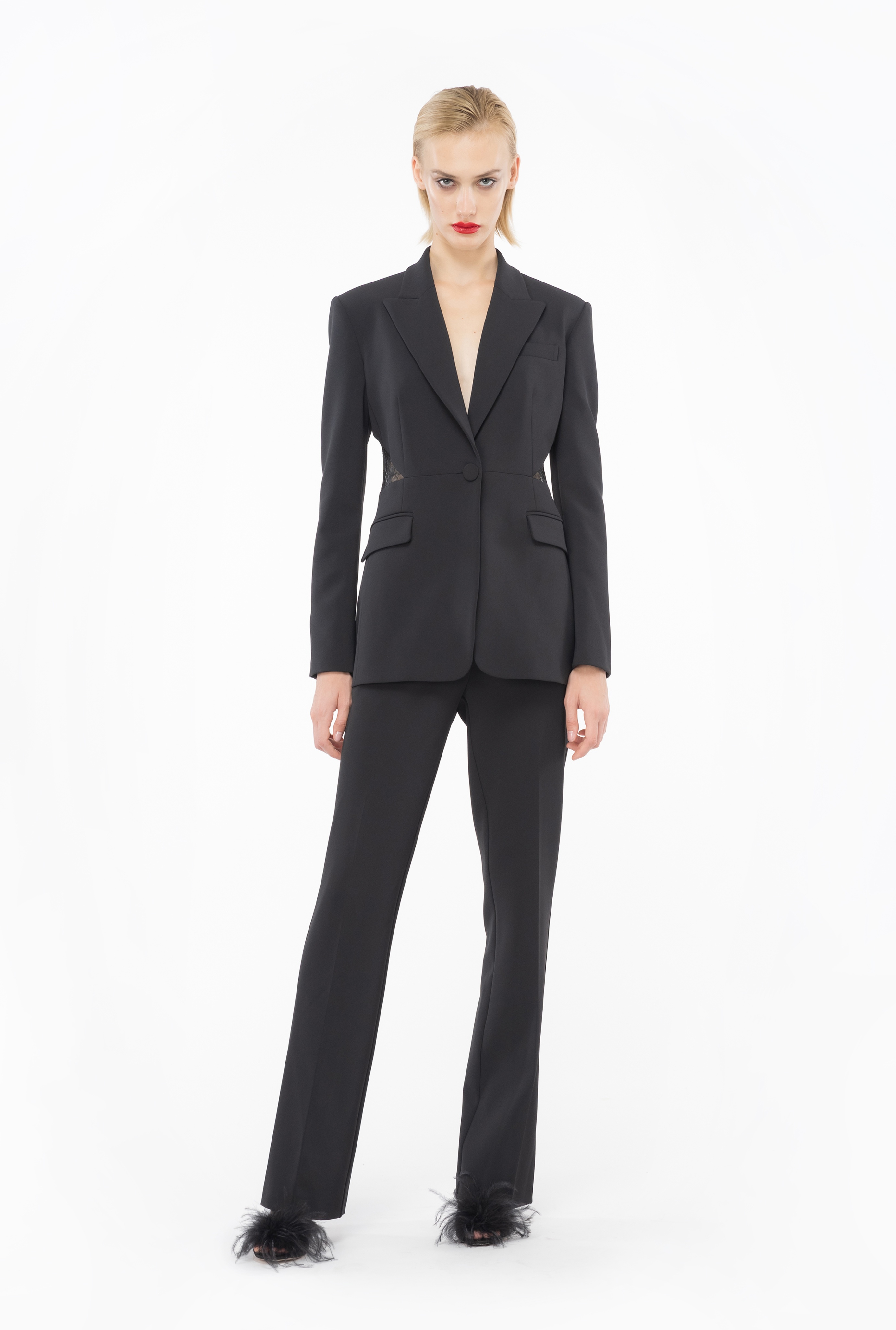 PINKO BLAZER WITH LACE | REVERSIBLE