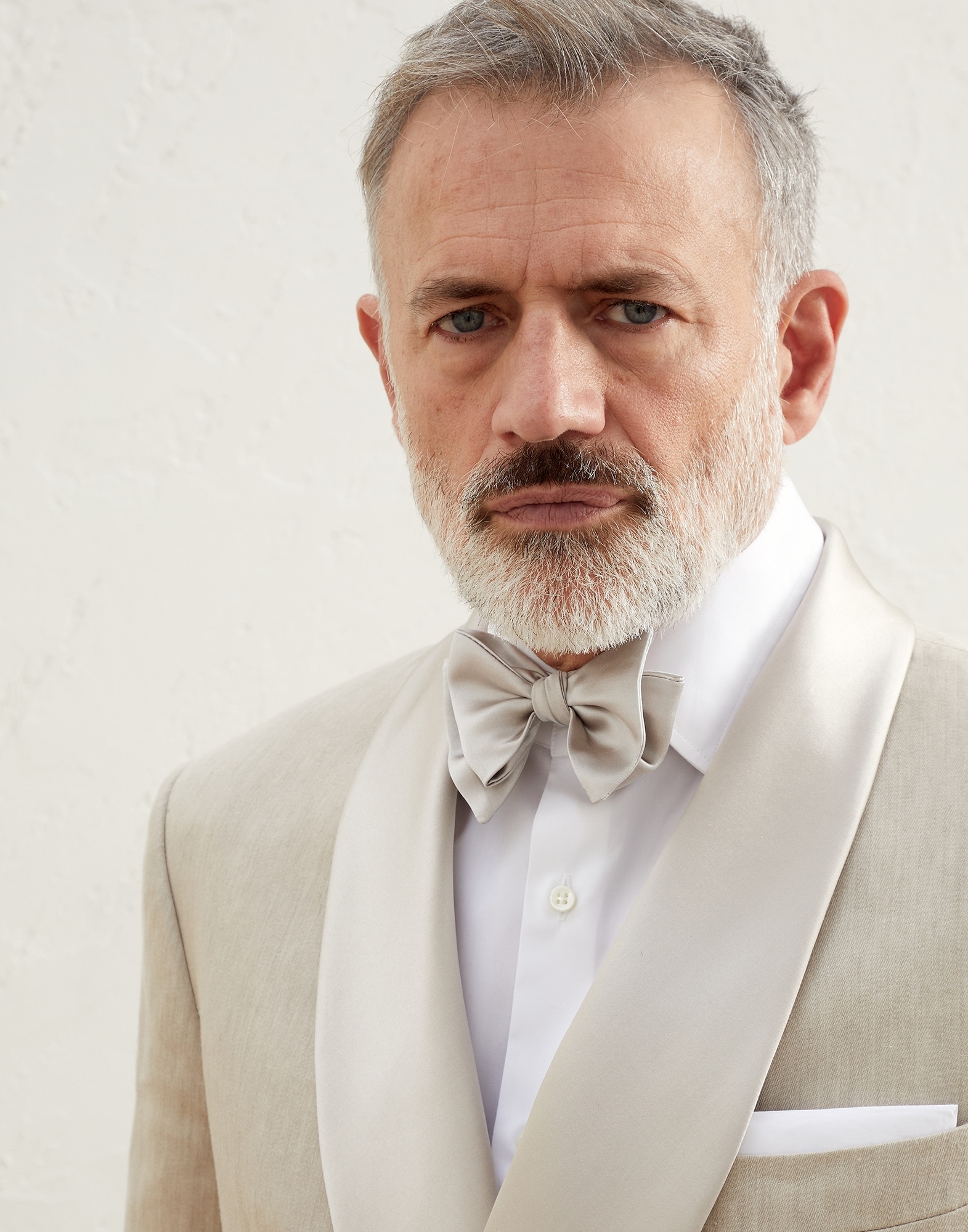 Cotton and silk satin bow tie - 3