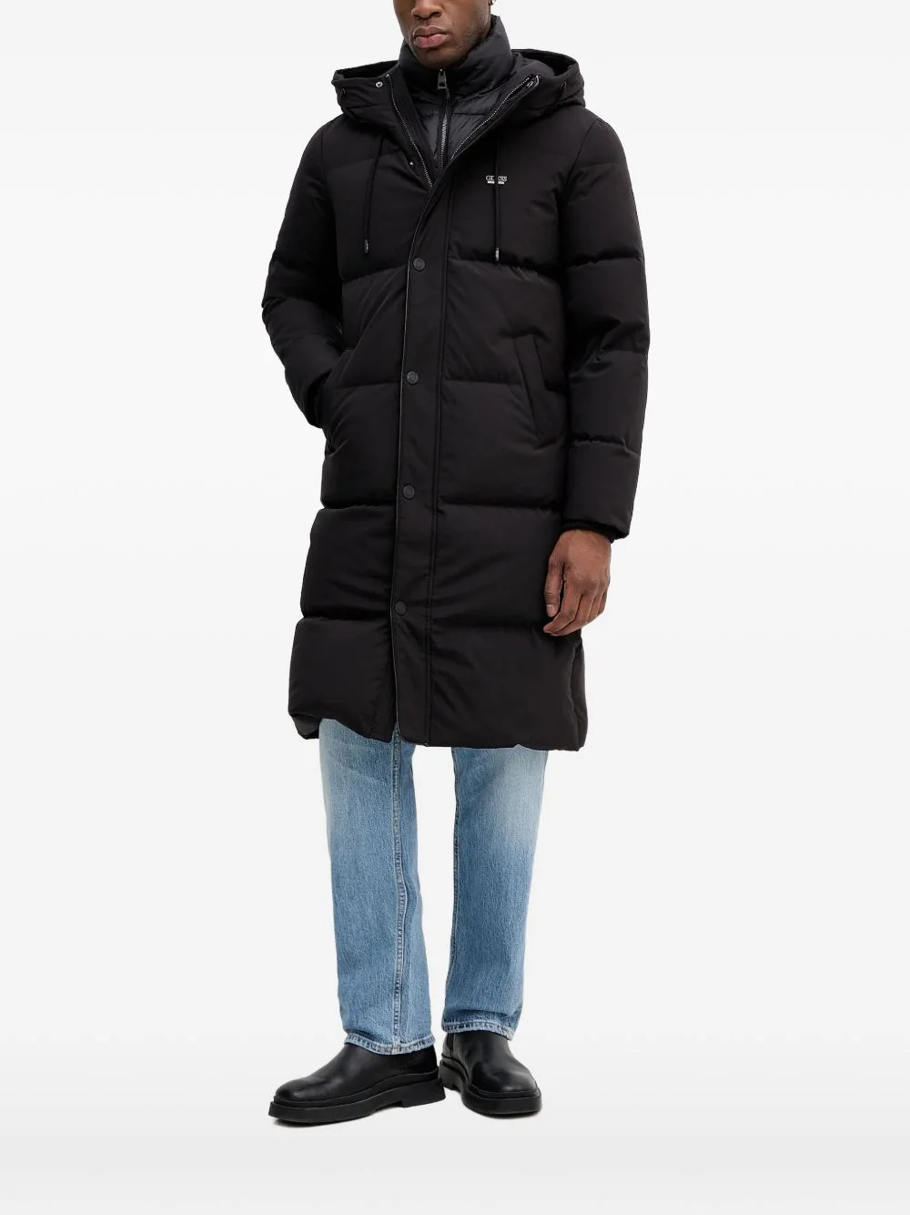hooded padded coat - 1