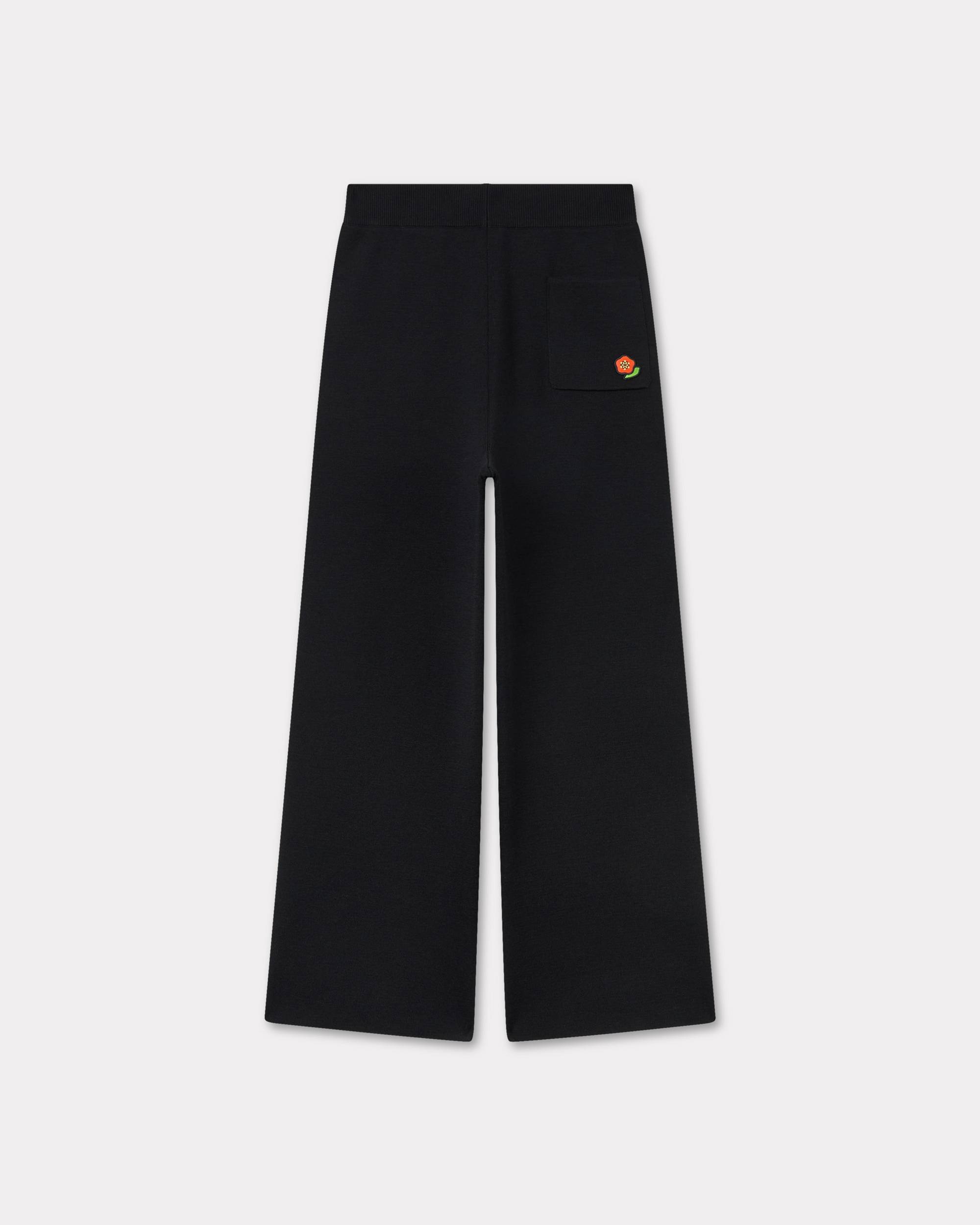 'KENZO Pop' embroidered straight pants in merino wool - 2