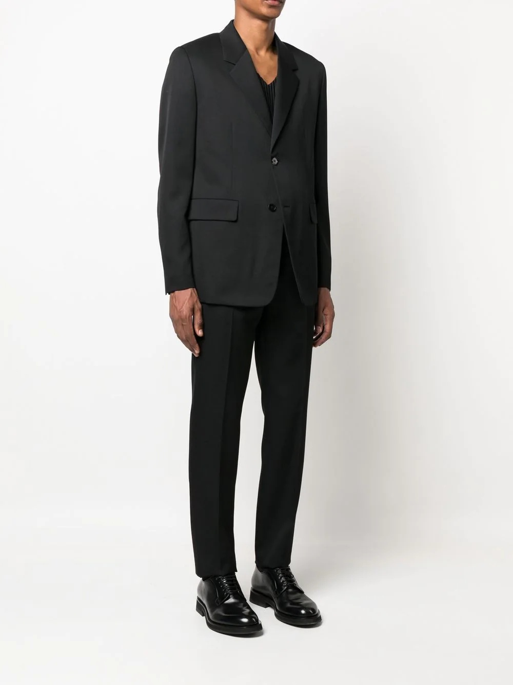 slim-fit single-breasted suit - 3