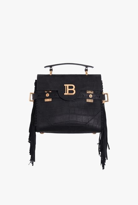 Smooth black leather B-Buzz 23 bag - 1