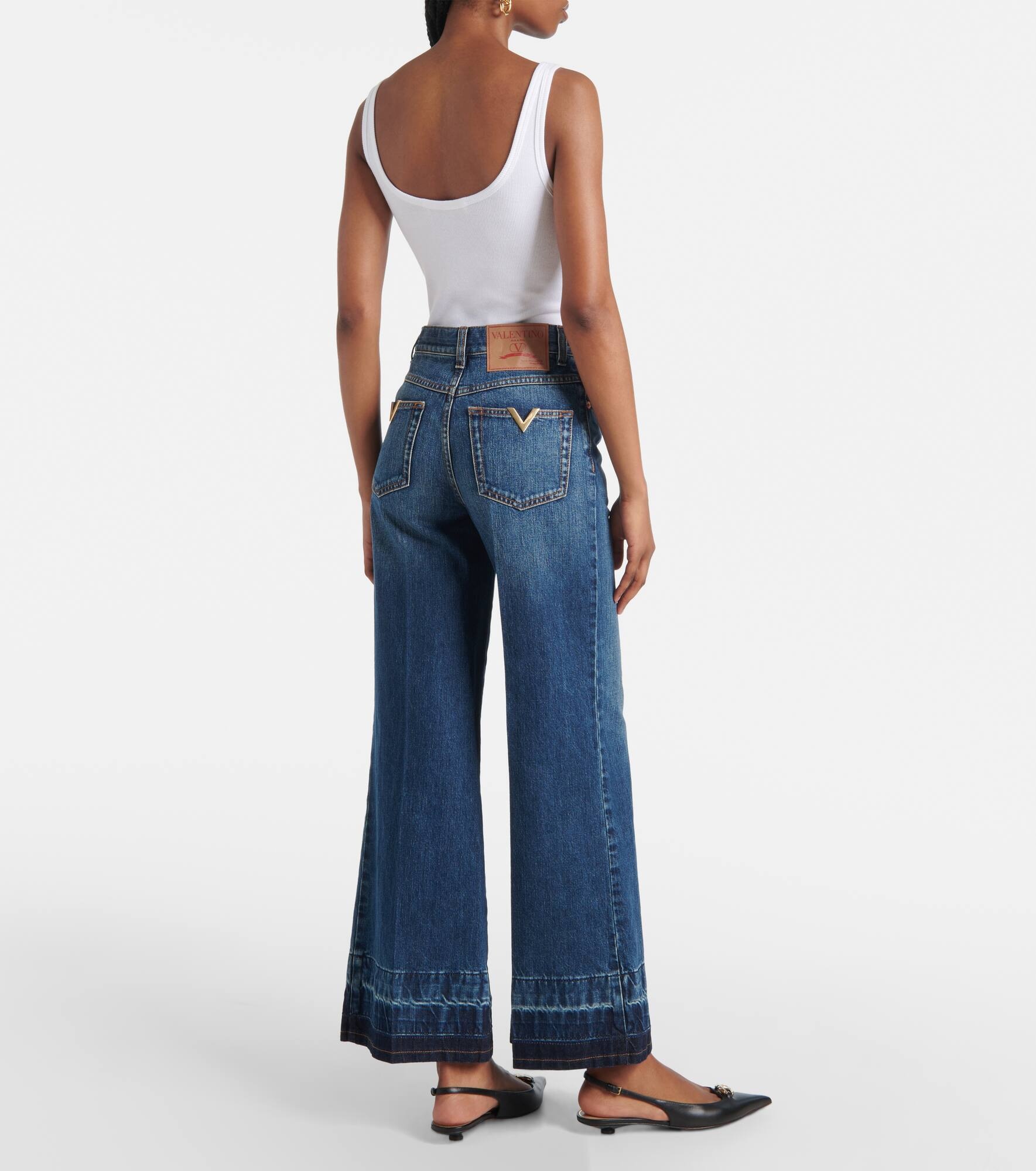 High-rise wide-leg jeans - 3
