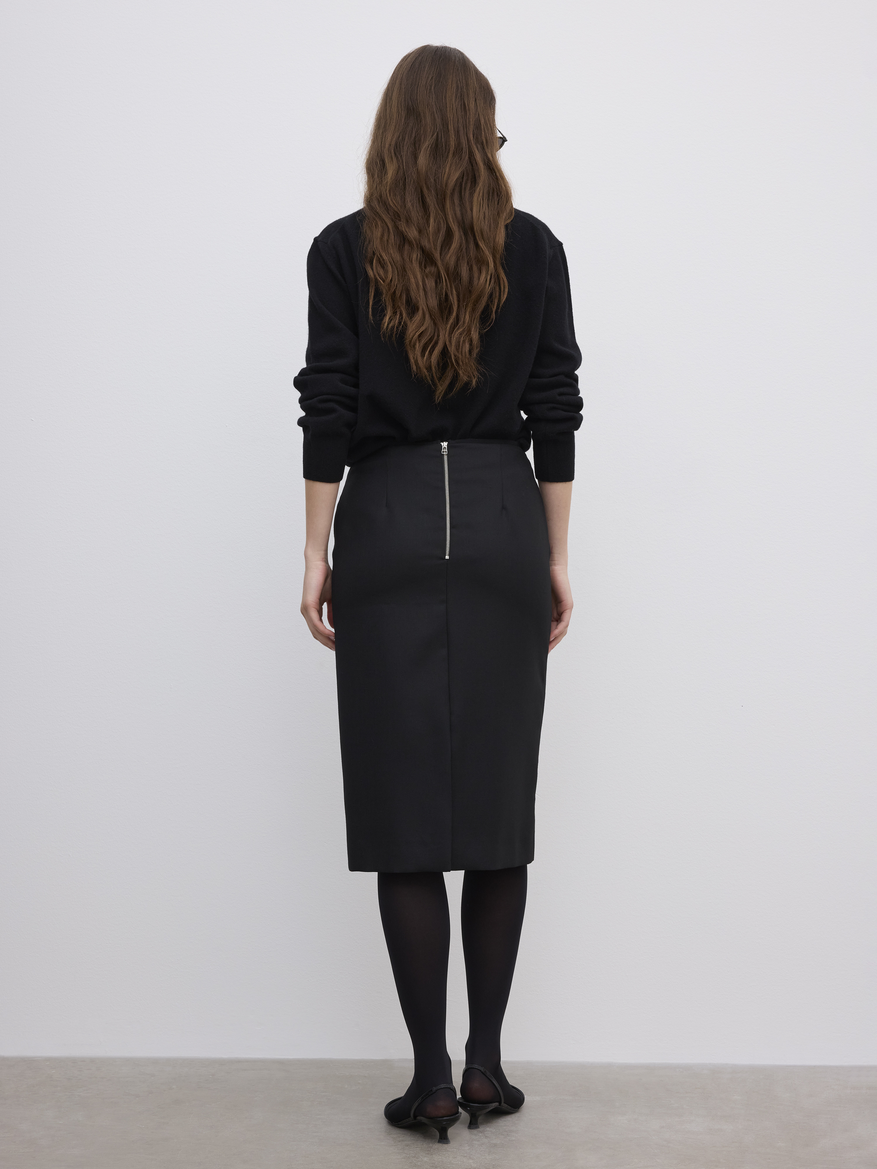 Pencil Midi Skirt - 5