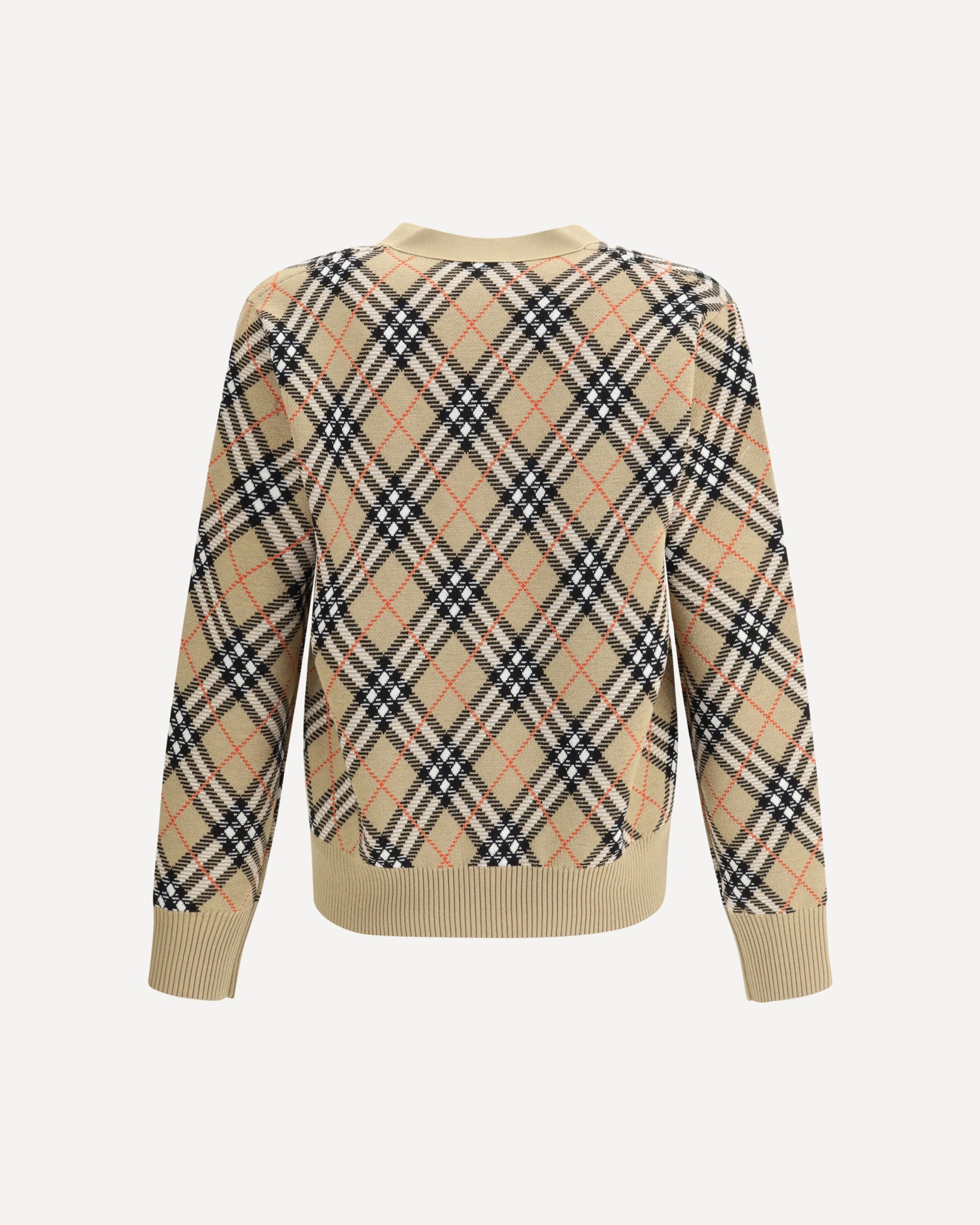 Archive Check wool Cardigan - 2