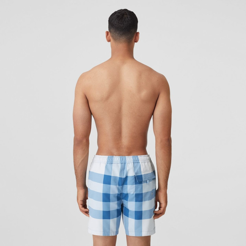 Check Print Swim Shorts 3