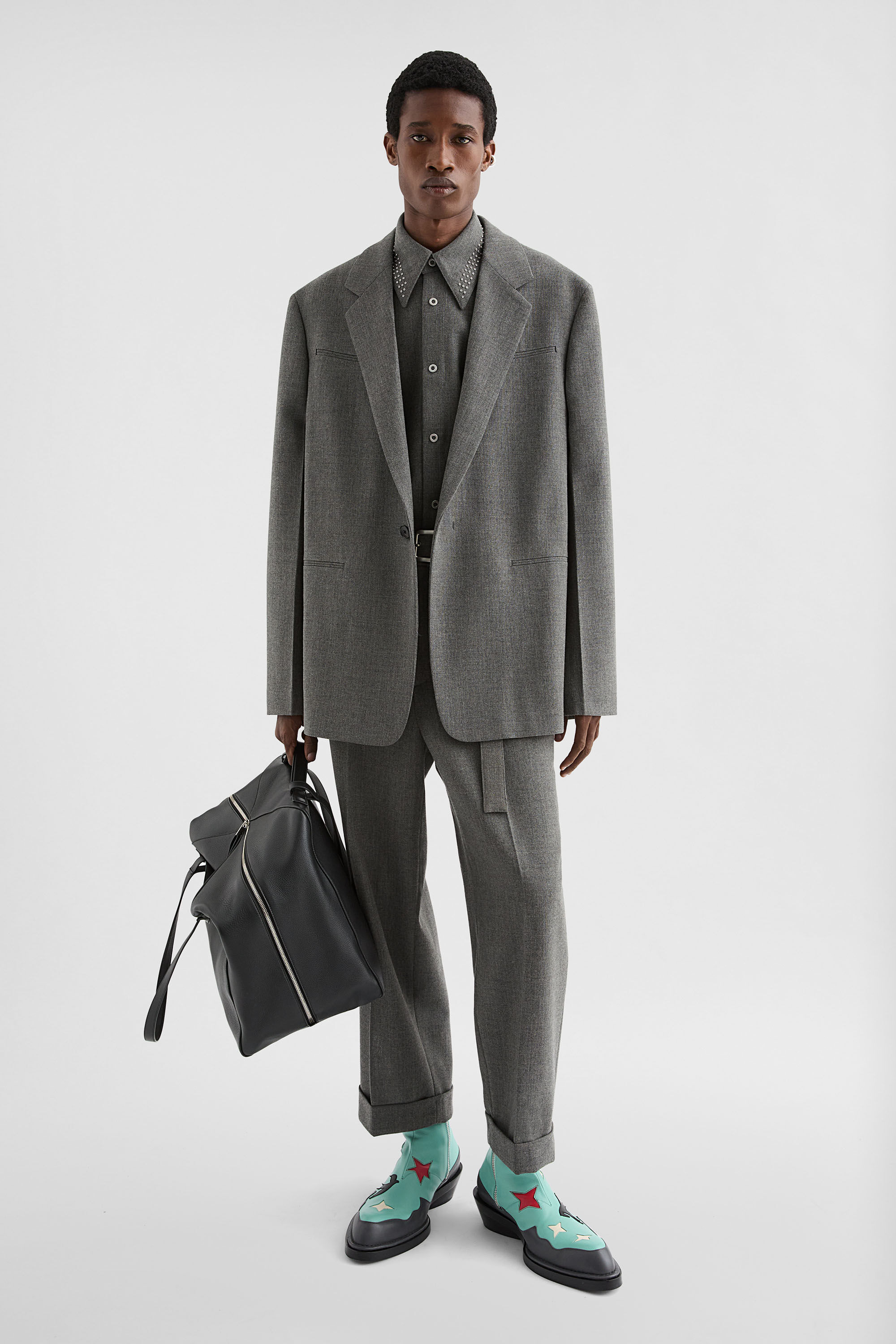 Wool Canvas Tailored Jacket - 6